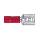 Push-On Terminal 6.3mm Female Red Pack of 100 | Pipe Manufacturers Ltd..