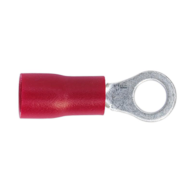 Easy-Entry Ring Terminal ¯4.3mm (4BA) Red Pack of 100 | Pipe Manufacturers Ltd..