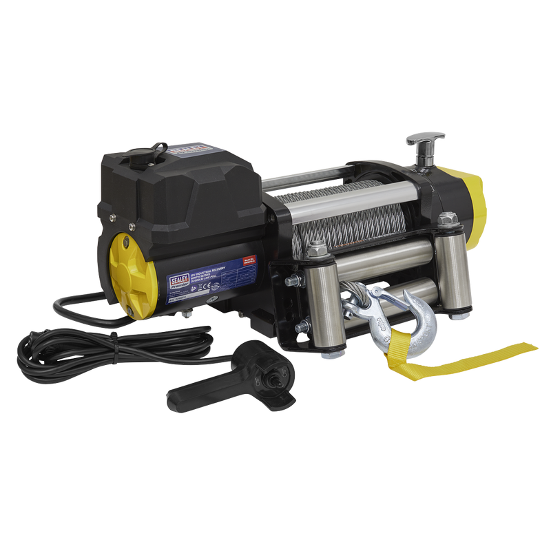 Recovery Winch 5675kg (12500lb) Line Pull 12V Industrial | Pipe Manufacturers Ltd..