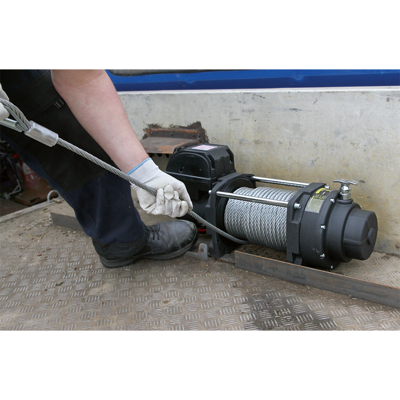 Recovery Winch 6815kg Line Pull 12V Industrial | Pipe Manufacturers Ltd..