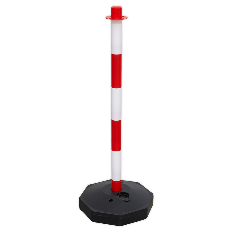 Red/White Post with Base | Pipe Manufacturers Ltd..