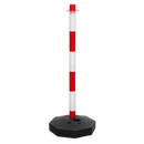 Red/White Post with Base | Pipe Manufacturers Ltd..