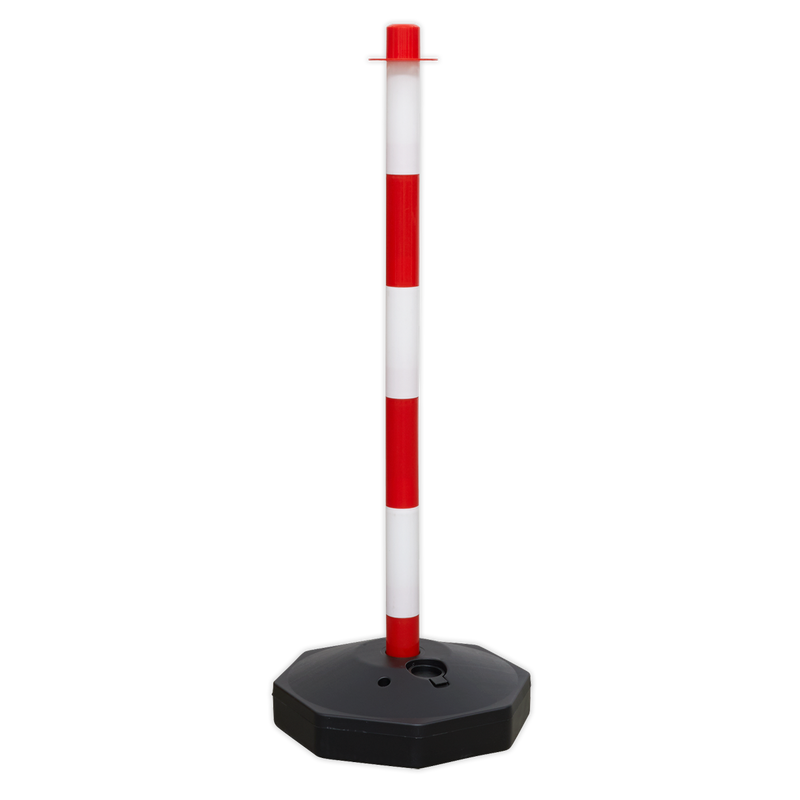 Red/White Post with Base | Pipe Manufacturers Ltd..