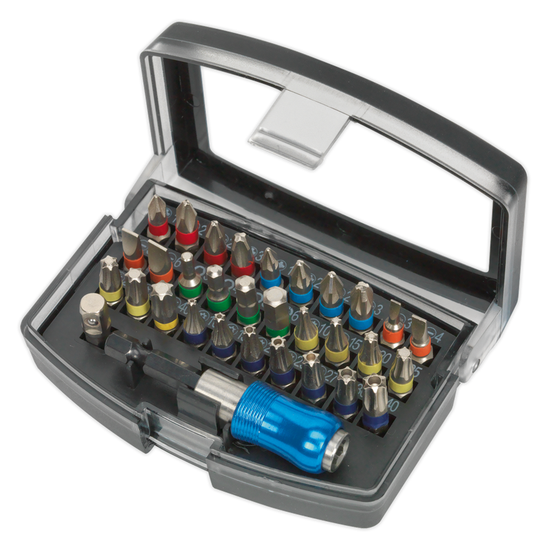 Power Tool Bit Set 32pc Colour-Coded S2 | Pipe Manufacturers Ltd..