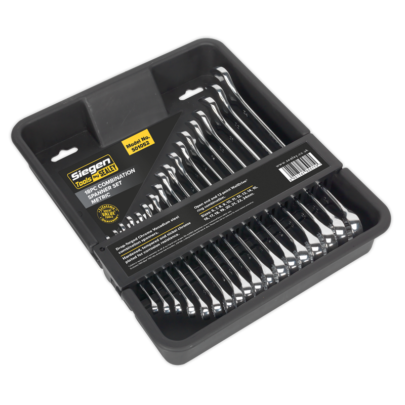 Combination Spanner Set 18pc | Pipe Manufacturers Ltd..