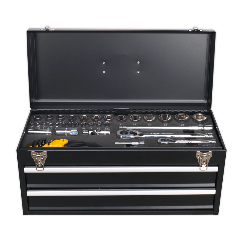 Portable Tool Chest 2 Drawer with 90pc Tool Kit | Pipe Manufacturers Ltd..