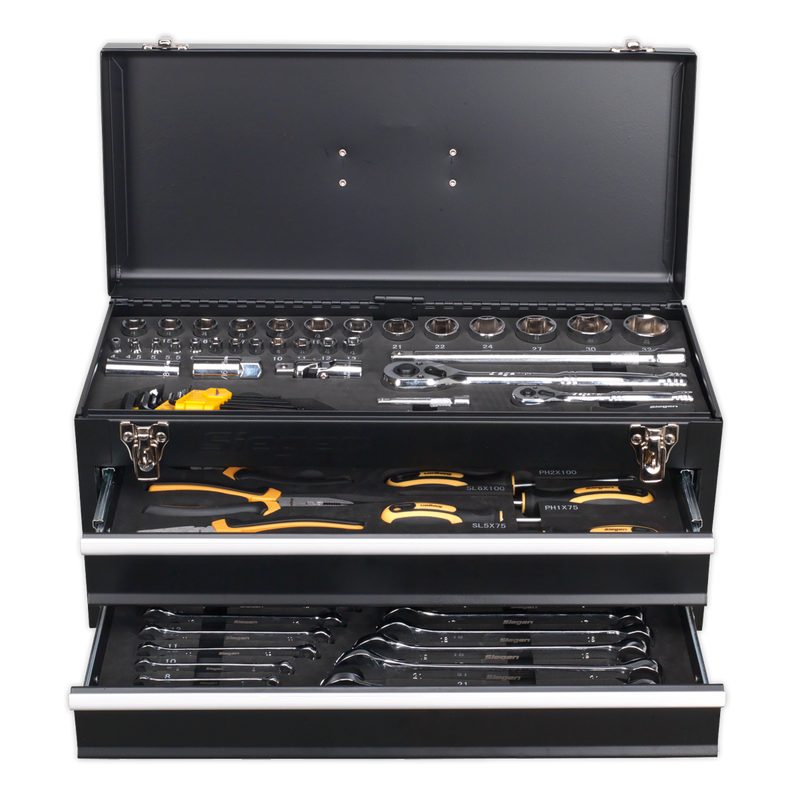 Portable Tool Chest 2 Drawer with 90pc Tool Kit | Pipe Manufacturers Ltd..