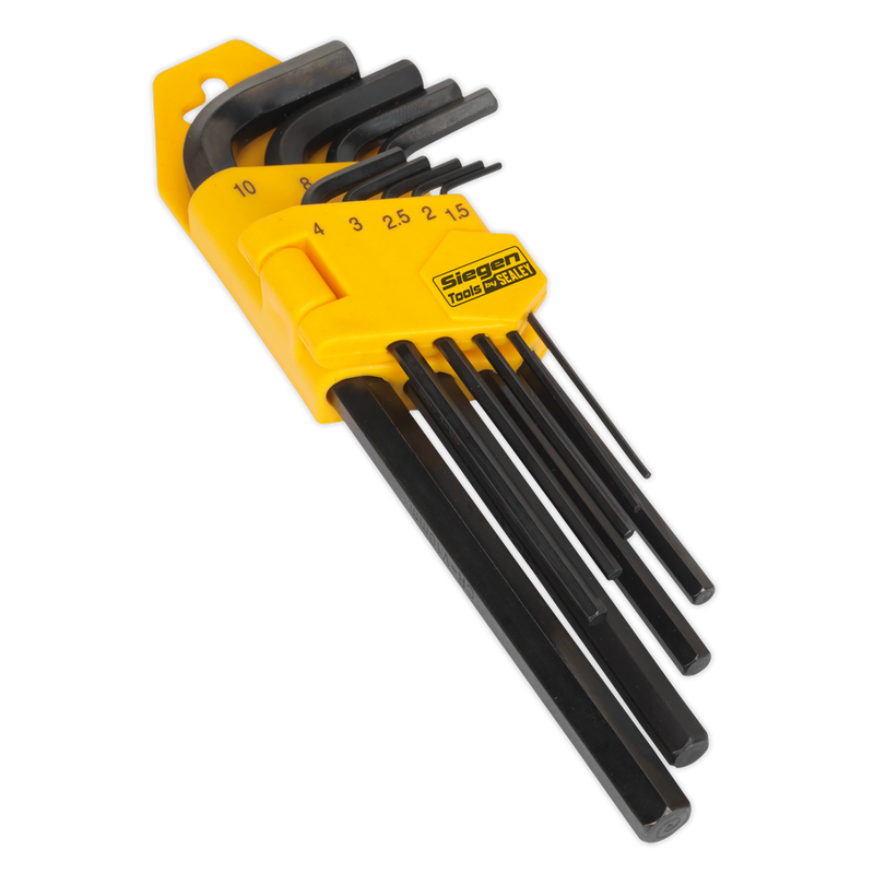 Hex Key Set 9pc Long Metric | Pipe Manufacturers Ltd..