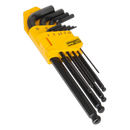 Ball-End Hex Key Set 9pc Long Metric | Pipe Manufacturers Ltd..