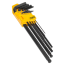 Ball-End Hex Key Set 9pc Extra Long Imperial | Pipe Manufacturers Ltd..