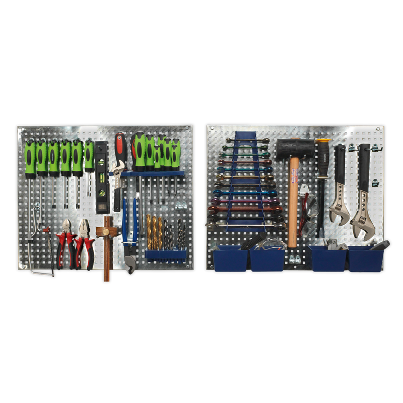 Wall Storage Pegboard Set 34pc | Pipe Manufacturers Ltd..