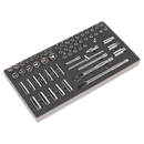 Tool Tray with Socket Set 62pc 3/8"Sq Drive Metric | Pipe Manufacturers Ltd..