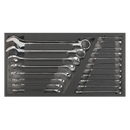 Tool Tray with Combination Spanner Set 19pc - Metric | Pipe Manufacturers Ltd..