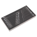 Tool Tray with Combination & Deep Offset Spanner Set 20pc - Metric | Pipe Manufacturers Ltd..