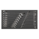 Tool Tray with Combination & Deep Offset Spanner Set 20pc - Metric | Pipe Manufacturers Ltd..