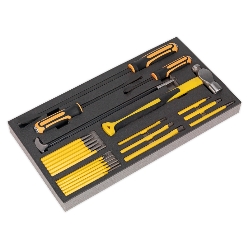Tool Tray with Pry Bar, Hammer & Punch Set 23pc | Pipe Manufacturers Ltd..