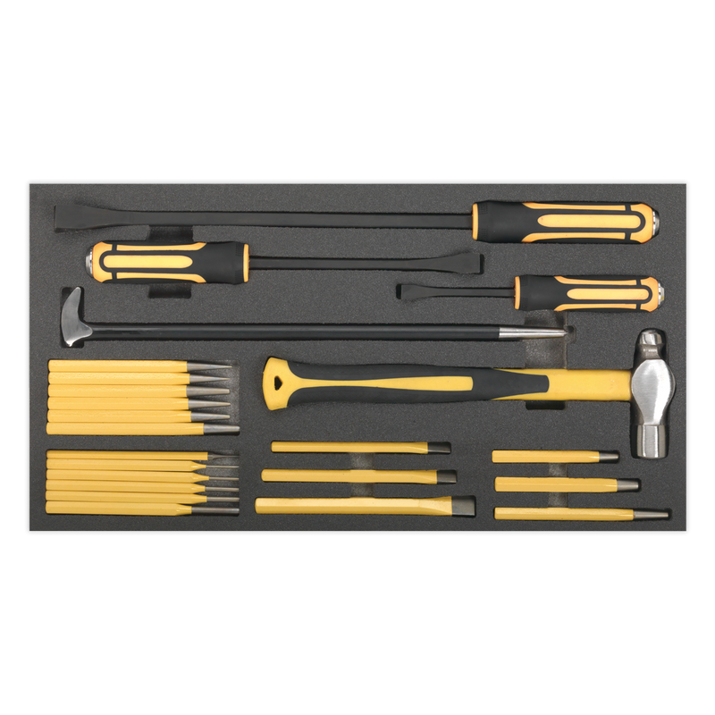 Tool Tray with Pry Bar, Hammer & Punch Set 23pc | Pipe Manufacturers Ltd..