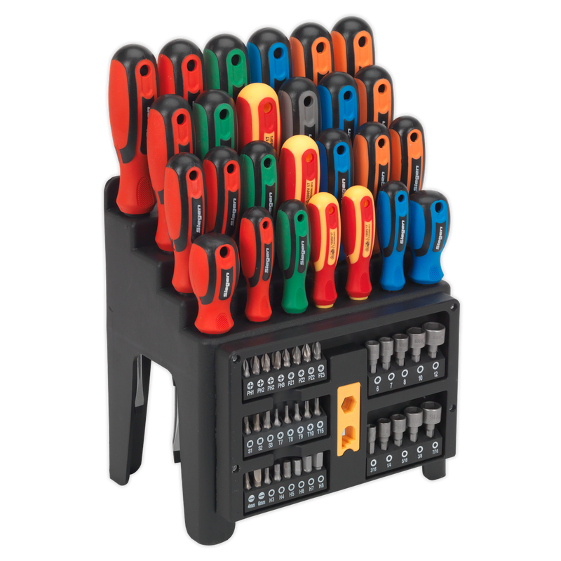 Screwdriver, Bit & Nut Driver Set 61pc | Pipe Manufacturers Ltd..