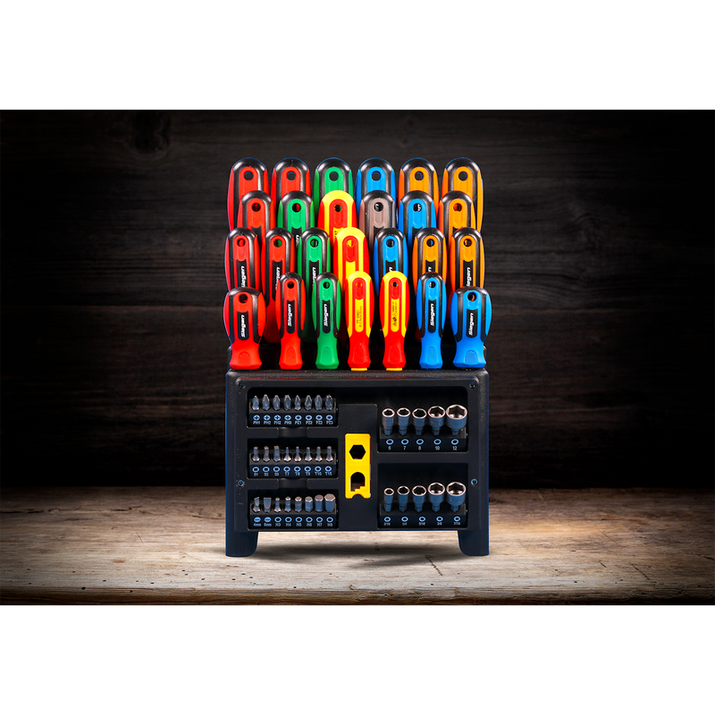 Screwdriver, Bit & Nut Driver Set 61pc | Pipe Manufacturers Ltd..