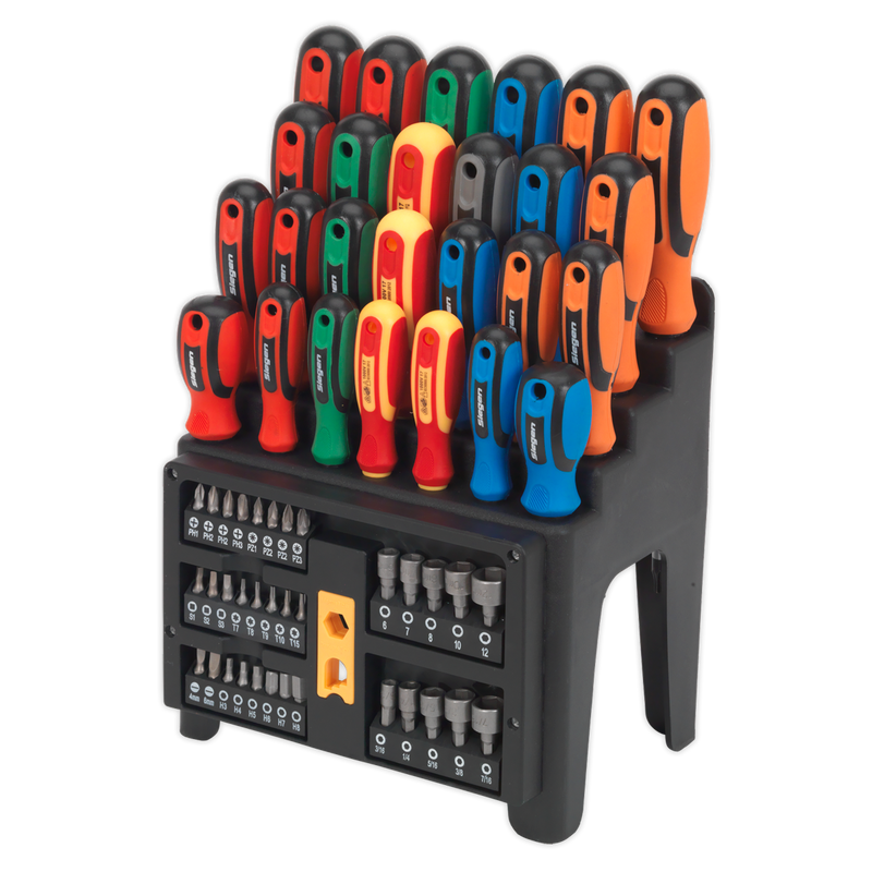 Screwdriver, Bit & Nut Driver Set 61pc | Pipe Manufacturers Ltd..