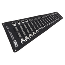 Combination Ratchet Spanner Set 17pc Metric | Pipe Manufacturers Ltd..