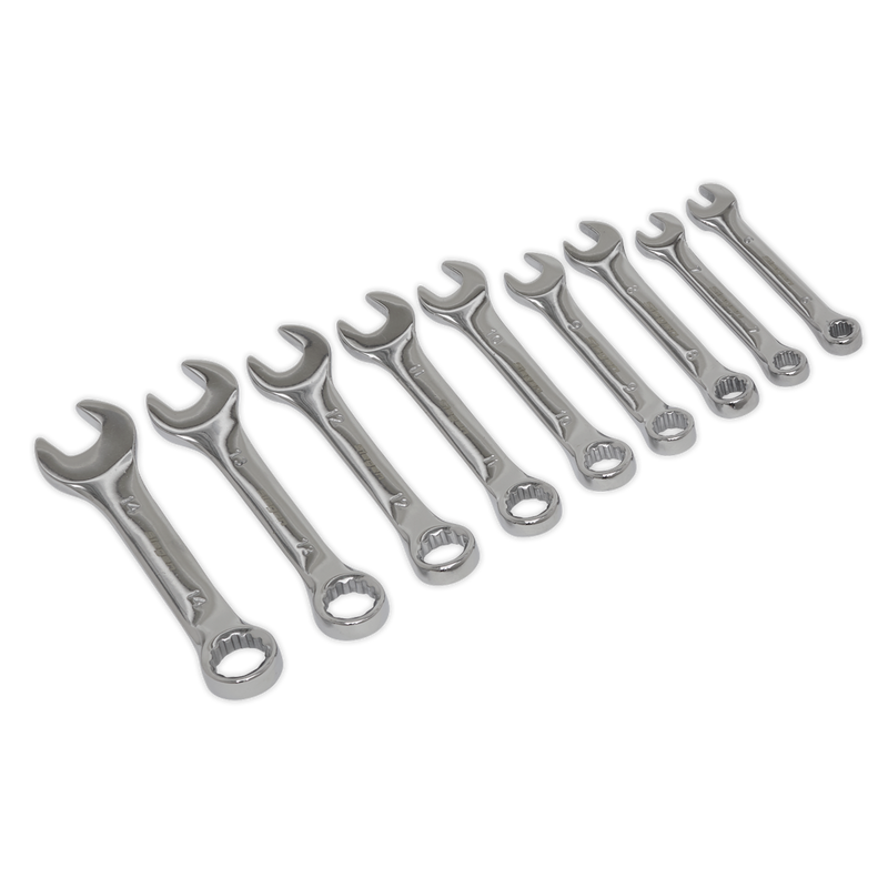 Stubby Combination Spanner Set 9pc - Metric | Pipe Manufacturers Ltd..