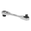 1/4"Hex x 1/4"Sq Drive Micro Ratchet Bit Driver/Wrench