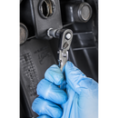 1/4"Sq Drive Micro Flexi-Head Ratchet Wrench