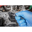 1/4"Sq Drive Micro Flexi-Head Ratchet Wrench