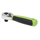 3/8"Sq Drive Stubby Ratchet Wrench - Flip Reverse