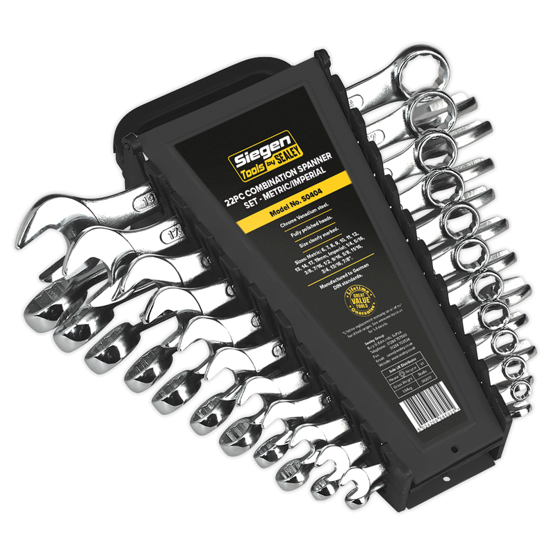 Combination Spanner Set 22pc Metric/Imperial | Pipe Manufacturers Ltd..
