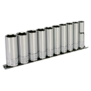Socket Set 10pc 3/8"Sq Drive 6pt Deep WallDrive¨ Metric | Pipe Manufacturers Ltd..
