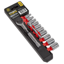Socket Set 12pc 1/4"Sq Drive 6pt WallDrive¨ Metric | Pipe Manufacturers Ltd..