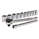 Socket Set 12pc 3/8"Sq Drive 6pt WallDrive¨ Metric | Pipe Manufacturers Ltd..