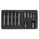Spline Bit & Holder Set 11pc - 3/8"Sq Drive | Pipe Manufacturers Ltd..