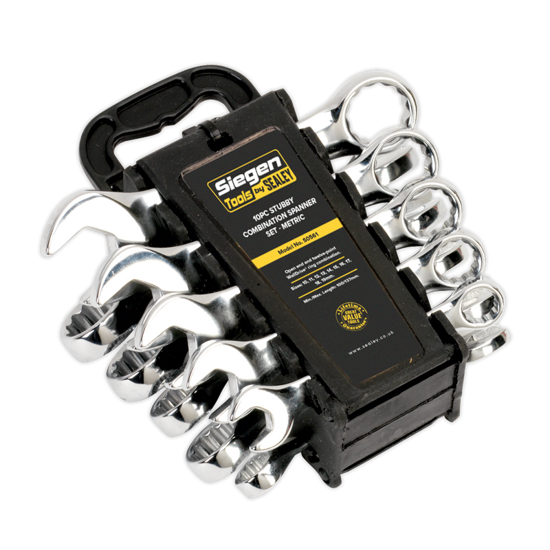 Combination Spanner Set 10pc Stubby Metric | Pipe Manufacturers Ltd..