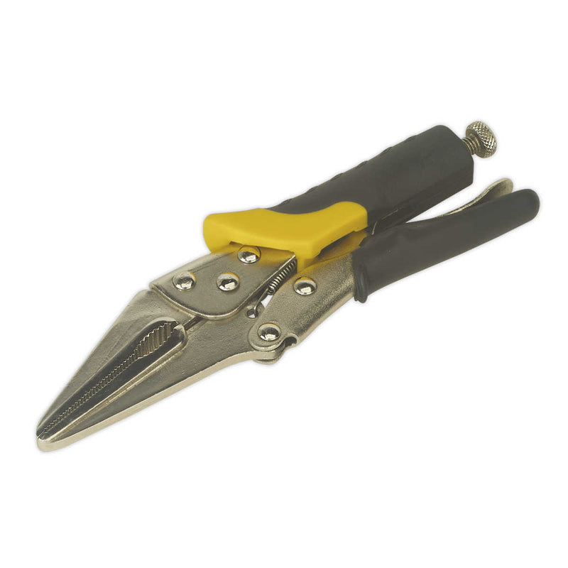 Softgrip Long Nose Locking Pliers 165mm | Pipe Manufacturers Ltd..