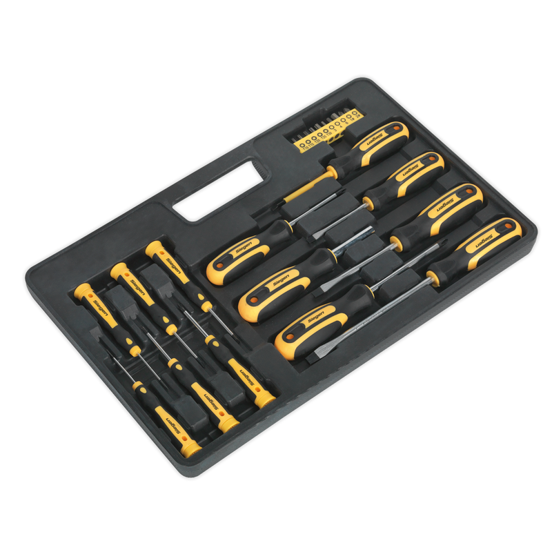 Soft Grip Screwdriver & Bit Set 23pc | Pipe Manufacturers Ltd..