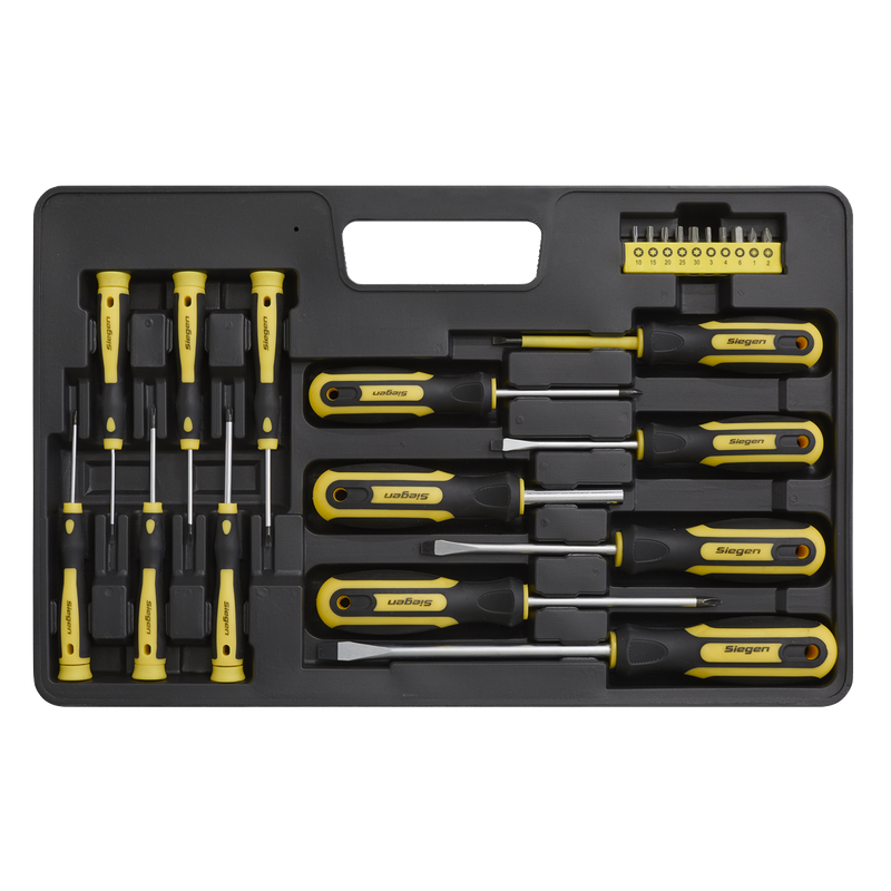 Soft Grip Screwdriver & Bit Set 23pc | Pipe Manufacturers Ltd..