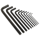 Extra Long Hex Key Set 10pc Metric | Pipe Manufacturers Ltd..