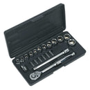Socket & Bit Set 21pc 3/8"Sq Drive Metric | Pipe Manufacturers Ltd..