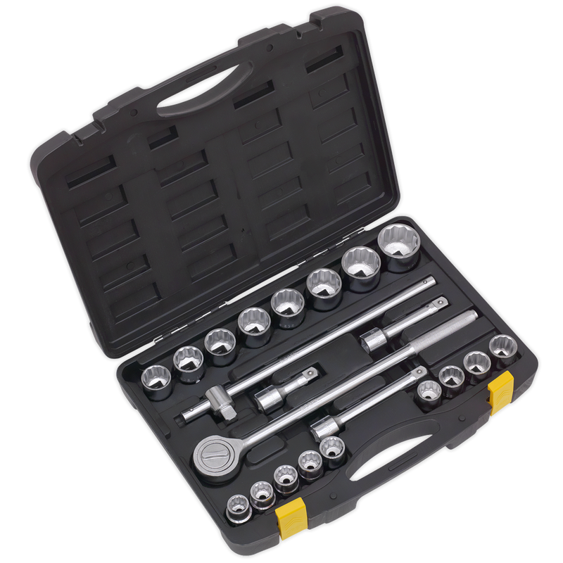 Socket Set 22pc 3/4"Sq Drive 12pt Metric | Pipe Manufacturers Ltd..
