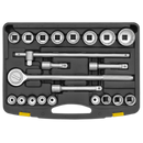Socket Set 22pc 3/4"Sq Drive 12pt Metric | Pipe Manufacturers Ltd..
