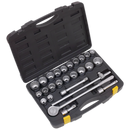 Socket Set 26pc 3/4"Sq Drive 12pt Metric/Imperial | Pipe Manufacturers Ltd..