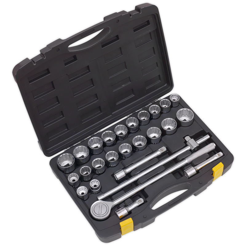 Socket Set 26pc 3/4"Sq Drive 12pt Metric/Imperial | Pipe Manufacturers Ltd..