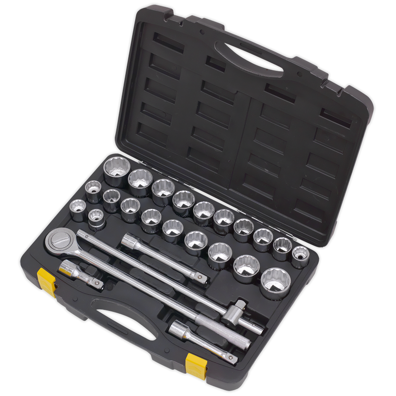 Socket Set 26pc 3/4"Sq Drive 12pt Metric/Imperial | Pipe Manufacturers Ltd..