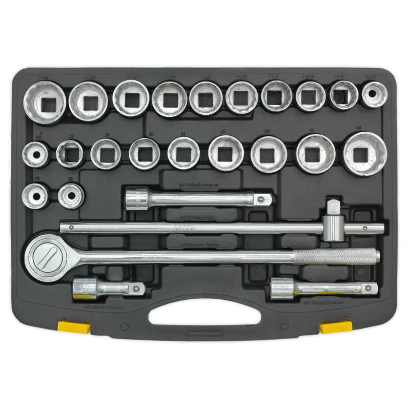 Socket Set 26pc 3/4"Sq Drive 12pt Metric/Imperial | Pipe Manufacturers Ltd..