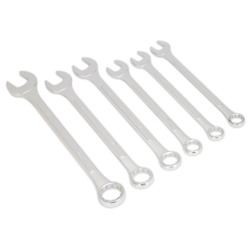 Combination Spanner Set 6pc Super Jumbo Metric | Pipe Manufacturers Ltd..