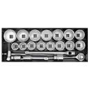 Socket Set 21pc 1"Sq Drive 6pt WallDrive¨ Metric | Pipe Manufacturers Ltd..
