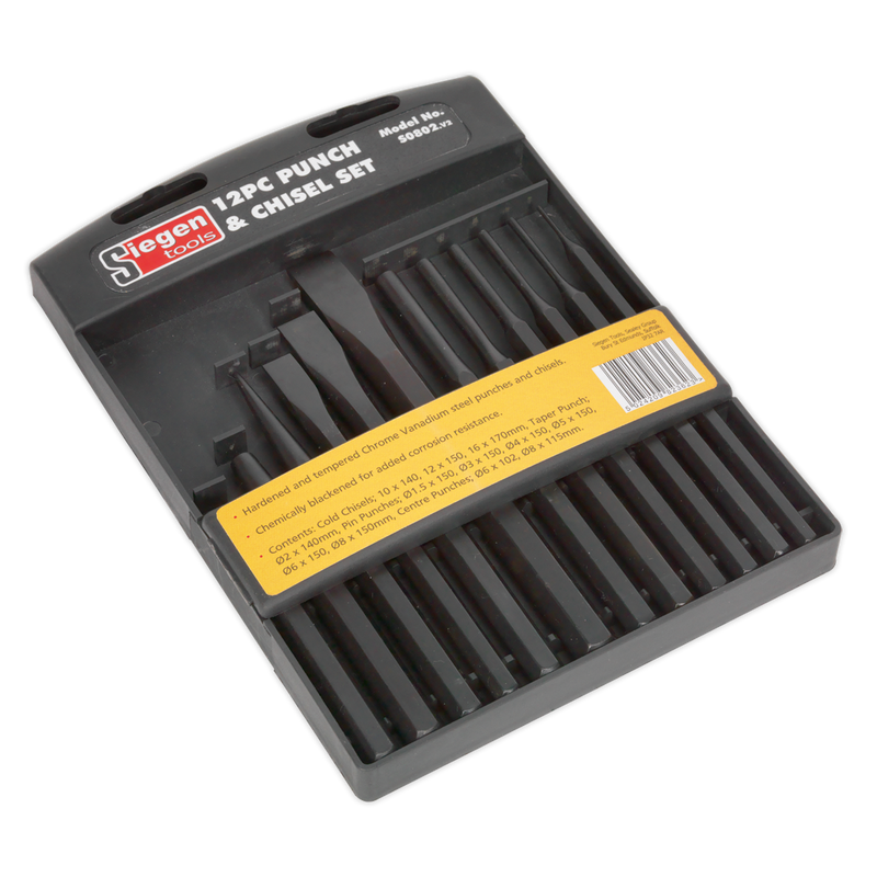 Punch & Chisel Set 12pc | Pipe Manufacturers Ltd..